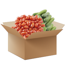 Snack komkommer of snack tomaten